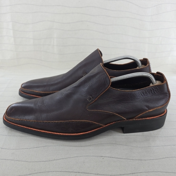 Toschi Mens CarbonLite Loafers Brown Orange Soft Leather CIS Equipped Size 11.5 main image 9